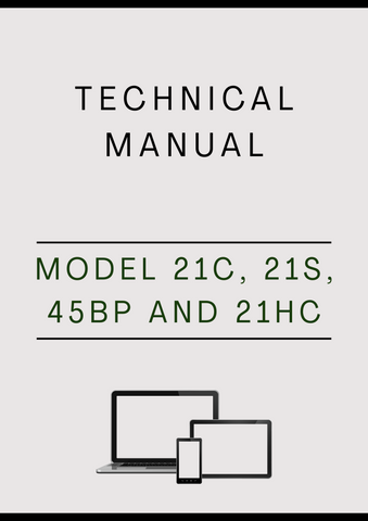 MODEL 21C, 21S, 45BP AND 21HC HEDGE CLIPPER TECHNICAL MANUAL - PDF