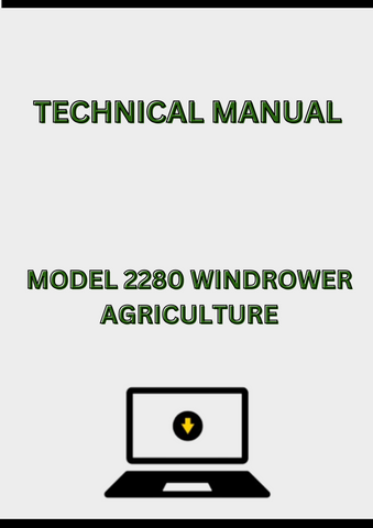 MODEL 2280 WINDROWER TECHNICAL MANUAL - PDF