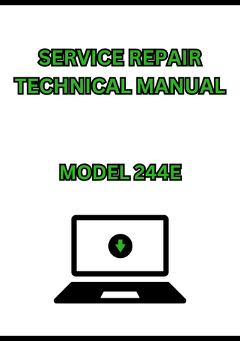 MODEL 244E 4WD LOADER SERVICE REPAIR TECHNICAL MANUAL - PDF