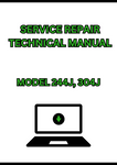 MODEL 244J, 304J COMPACT LOADER SERVICE REPAIR TECHNICAL MANUAL - PDF