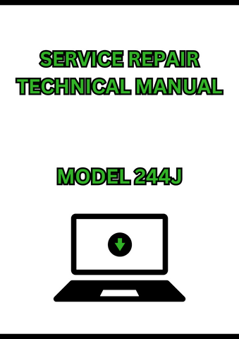 MODEL 244J COMPACT LOADER SERVICE REPAIR TECHNICAL MANUAL - PDF
