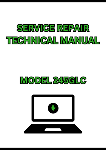 MODEL 245GLC EXCAVATOR SERVICE REPAIR TECHNICAL MANUAL - PDF