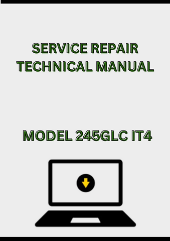 MODEL 245GLC IT4 EXCAVATOR SERVICE REPAIR TECHNICAL MANUAL - PDF