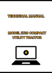 MODEL 2720 COMPACT UTILITY TRACTOR TECHNICAL MANUAL - PDF