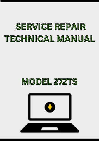 MODEL 27ZTS COMPACT EXCAVATOR SERVICE REPAIR TECHNICAL MANUAL - PDF