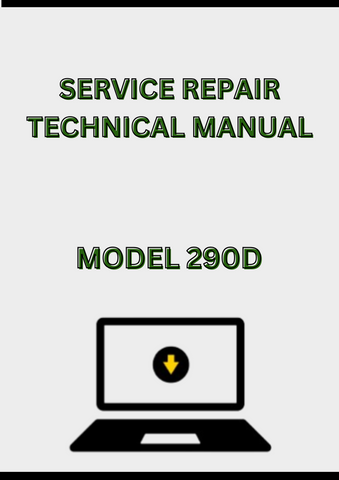 MODEL 290D EXCAVATOR SERVICE REPAIR TECHNICAL MANUAL - PDF