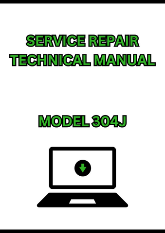 MODEL 304J 4WD LOADER SERVICE REPAIR TECHNICAL MANUAL - PDF