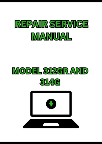 MODEL 312GR AND 314G SKID STEER LOADER REPAIR SERVICE MANUAL - PDF