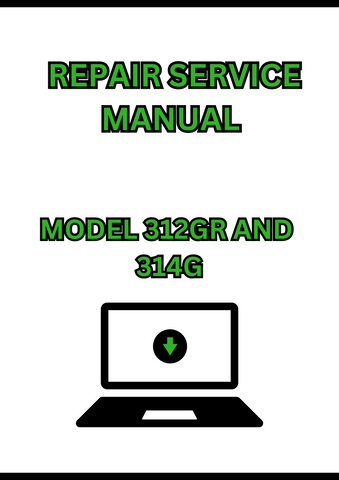 MODEL 312GR AND 314G SKID STEER LOADER REPAIR SERVICE MANUAL - PDF