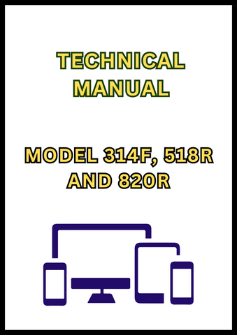 MODEL 314F, 518R AND 820R WALK-BEHIND TILLER TECHNICAL MANUAL - PDF