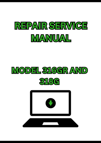 MODEL 316GR AND 318G SKID STEER LOADER REPAIR SERVICE MANUAL - PDF