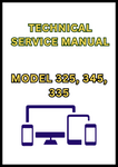 MODEL 325, 345, 335 LAWN AND GARDEN TRACTOR TECHNICAL SERVICE MANUAL - PDF