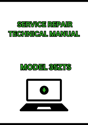 MODEL 35ZTS COMPACT EXCAVATOR SERVICE REPAIR TECHNICAL MANUAL - PDF