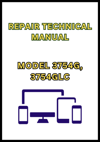 MODEL 3754G, 3754GLC EXCAVATOR REPAIR TECHNICAL MANUAL - PDF