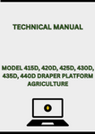 MODEL 415D, 420D, 425D, 430D, 435D, 440D DRAPER PLATFORM TECHNICAL MANUAL - PDF