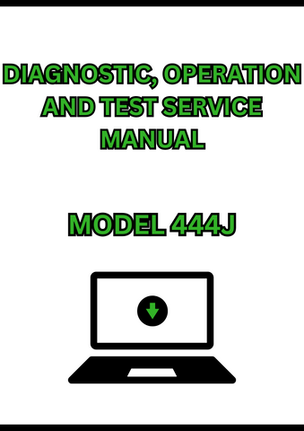 MODEL 444J 4WD LOADER DIAGNOSTIC, OPERATION AND TEST SERVICE MANUAL - PDF