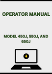 MODEL 450J, 550J, AND 650J CRAWLER DOZER OPERATOR MANUAL - PDF