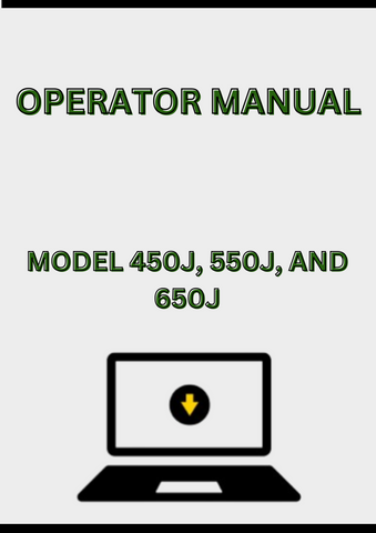 MODEL 450J, 550J, AND 650J CRAWLER DOZER OPERATOR MANUAL - PDF