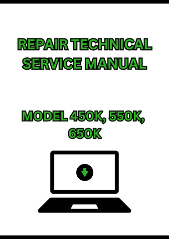 MODEL 450K, 550K, 650K CRAWLER DOZER REPAIR TECHNICAL SERVICE MANUAL - PDF