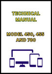 MODEL 450, 455 AND 780 MANURE SPREADER TECHNICAL MANUAL - PDF