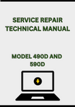 MODEL 490D AND 590D EXCAVATOR SERVICE REPAIR TECHNICAL MANUAL - PDF