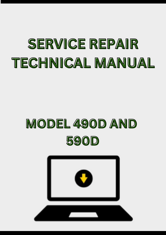 MODEL 490D AND 590D EXCAVATOR SERVICE REPAIR TECHNICAL MANUAL - PDF