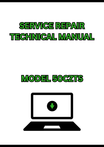 MODEL 50CZTS COMPACT EXCAVATOR SERVICE REPAIR TECHNICAL MANUAL - PDF