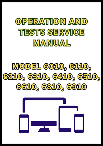 MODEL 6010, 6110, 6210, 6310, 6410, 6510, 6610, 6810, 6910 TRACTOR OPERATION AND TESTS SERVICE MANUAL - PDF