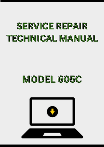 MODEL 605C CRAWLER LOADER SERVICE REPAIR TECHNICAL MANUAL - PDF