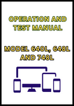 MODEL 640L, 648L AND 748L SKIDDER OPERATION AND TEST MANUAL - PDF