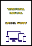 MODEL 640PF CUTTING PLATFORM TECHNICAL MANUAL - PDF