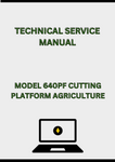 MODEL 640PF CUTTING PLATFORM TECHNICAL SERVICE MANUAL - PDF