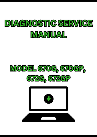 MODEL 670G, 670GP, 672G, 672GP MOTOR GRADER DIAGNOSTIC SERVICE MANUAL - PDF