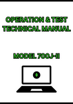 MODEL 700J-II CRAWLER DOZER OPERATION & TEST TECHNICAL MANUAL - PDF