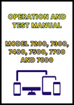 MODEL 7200, 7300, 7400, 7500, 7700 AND 7800 FORAGE HARVESTER OPERATION AND TEST MANUAL - PDF