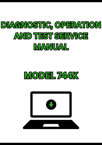 MODEL 744K 4WD LOADER DIAGNOSTIC, OPERATION AND TEST SERVICE MANUAL - PDF
