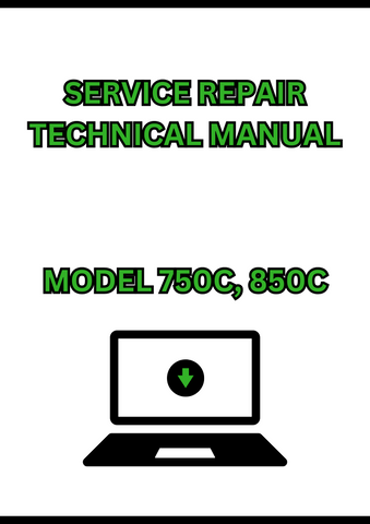 MODEL 750C, 850C CRAWLER DOZER SERVICE REPAIR TECHNICAL MANUAL - PDF
