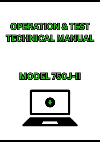 MODEL 750J-II CRAWLER DOZER OPERATION & TEST TECHNICAL MANUAL - PDF
