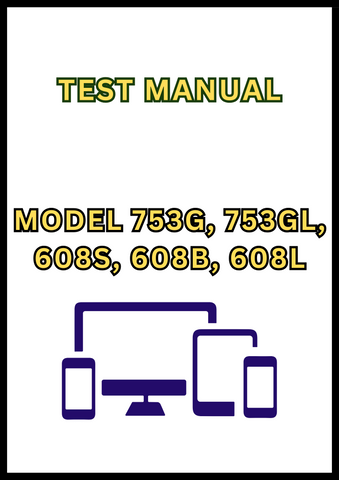 MODEL 753G, 753GL, 608S, 608B, 608L FELLER BUNCHER TEST MANUAL - PDF