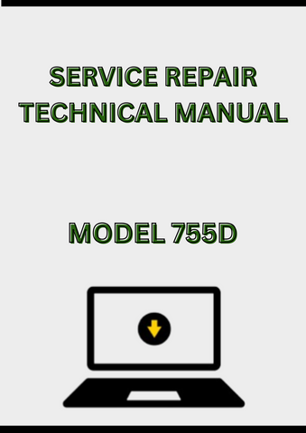 MODEL 755D CRAWLER LOADER SERVICE REPAIR TECHNICAL MANUAL - PDF