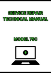 MODEL 75C RTS EXCAVATOR SERVICE REPAIR TECHNICAL MANUAL - PDF