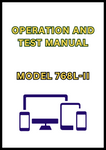 MODEL 768L-II BOGIE SKIDDER OPERATION AND TEST MANUAL - PDF
