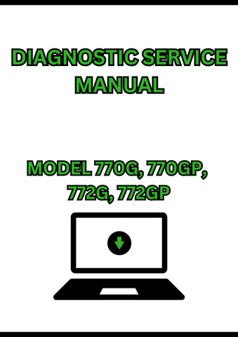MODEL 770G, 770GP, 772G, 772GP GRADER DIAGNOSTIC SERVICE MANUAL - PDF