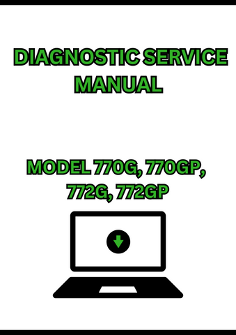 MODEL 770G, 770GP, 772G, 772GP MOTOR GRADER DIAGNOSTIC SERVICE MANUAL - PDF