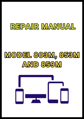 MODEL 803M, 853M AND 859M TRACKED FELLER BUNCHER REPAIR MANUAL - PDF