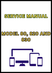 MODEL 80, 820 AND 830 TRACTOR SERVICE MANUAL - PDF
