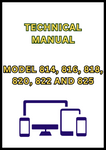 MODEL 814, 816, 818, 820, 822 AND 825 CUTTING PLATFORM TECHNICAL MANUAL - PDF