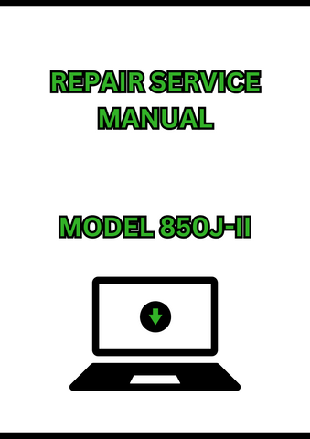MODEL 850J-II CRAWLER DOZER REPAIR SERVICE MANUAL - PDF