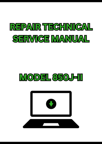 MODEL 850J-II CRAWLER DOZER REPAIR TECHNICAL SERVICE MANUAL - PDF