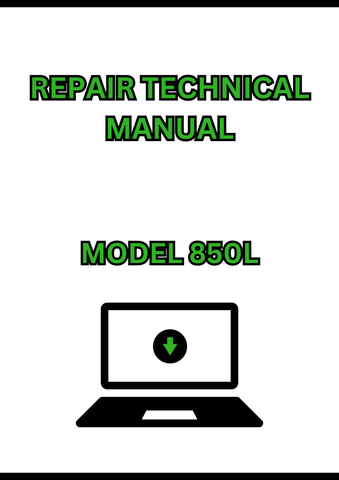 MODEL 850L CRAWLER DOZER REPAIR TECHNICAL MANUAL - PDF